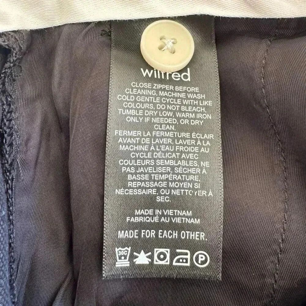 Aritzia Wilfred The Effortlessp High Rise Pleated Wide Leg Pants SZ 12 #2261 - Picture 12 of 16
